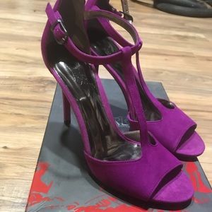 CARLOS by Carlos Santana magenta dress shoes